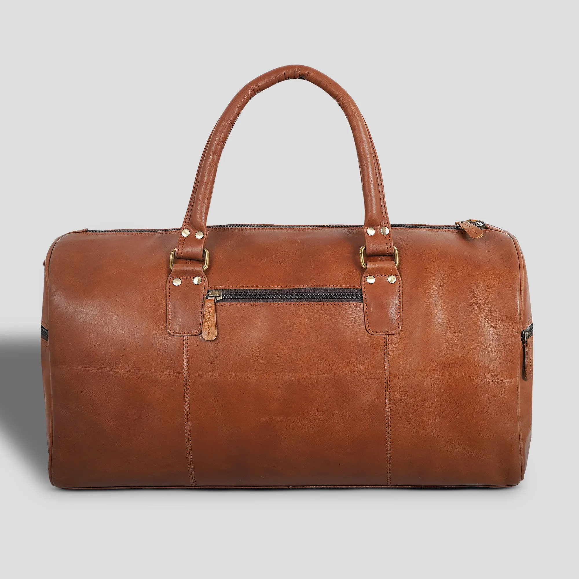 Unisex Leather Duffel Bag