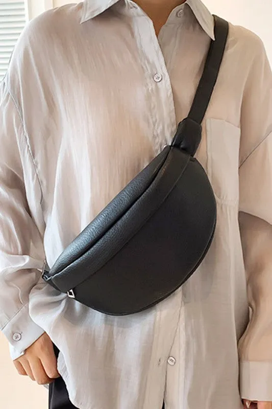 Vegan Leather Cross Body Sling Bag