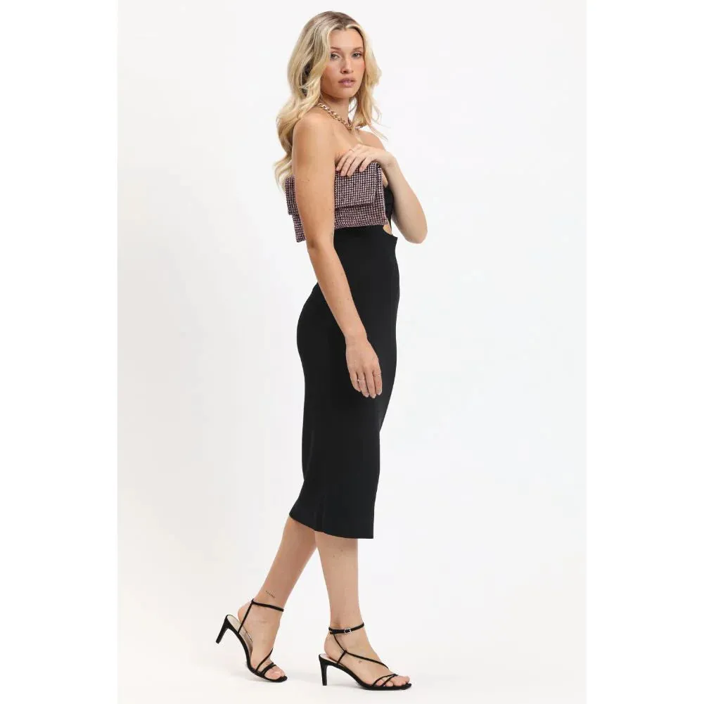 Vivi Rhinestone Evening Bag | Pink