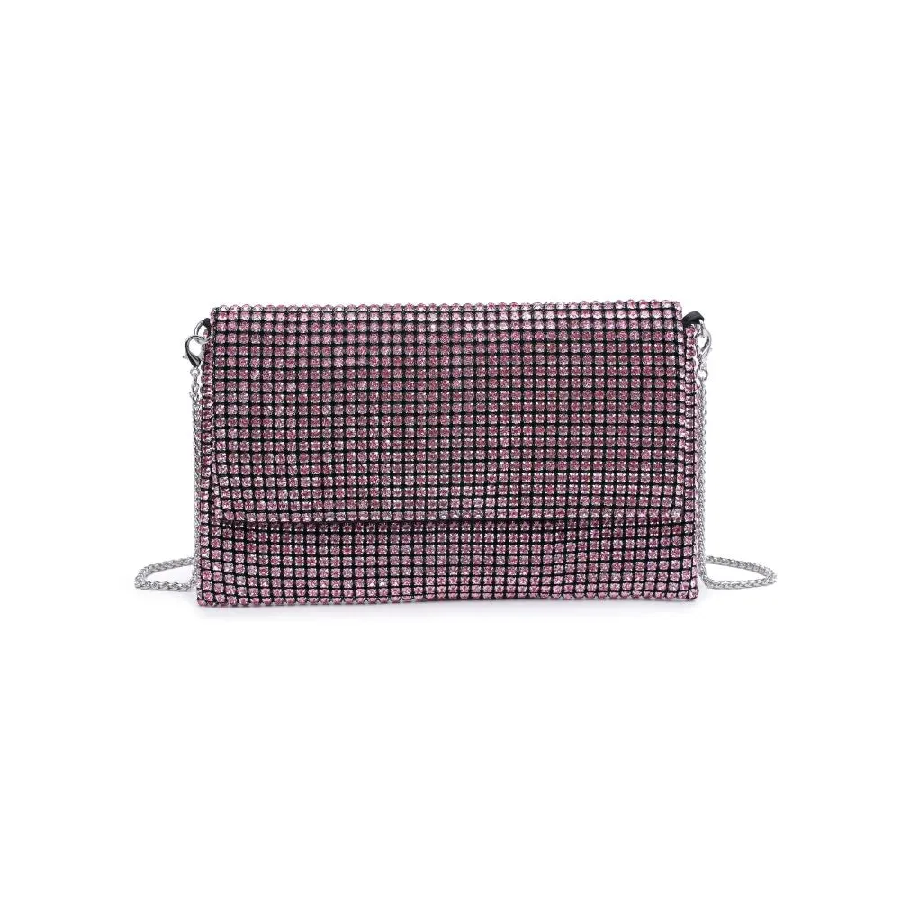 Vivi Rhinestone Evening Bag | Pink