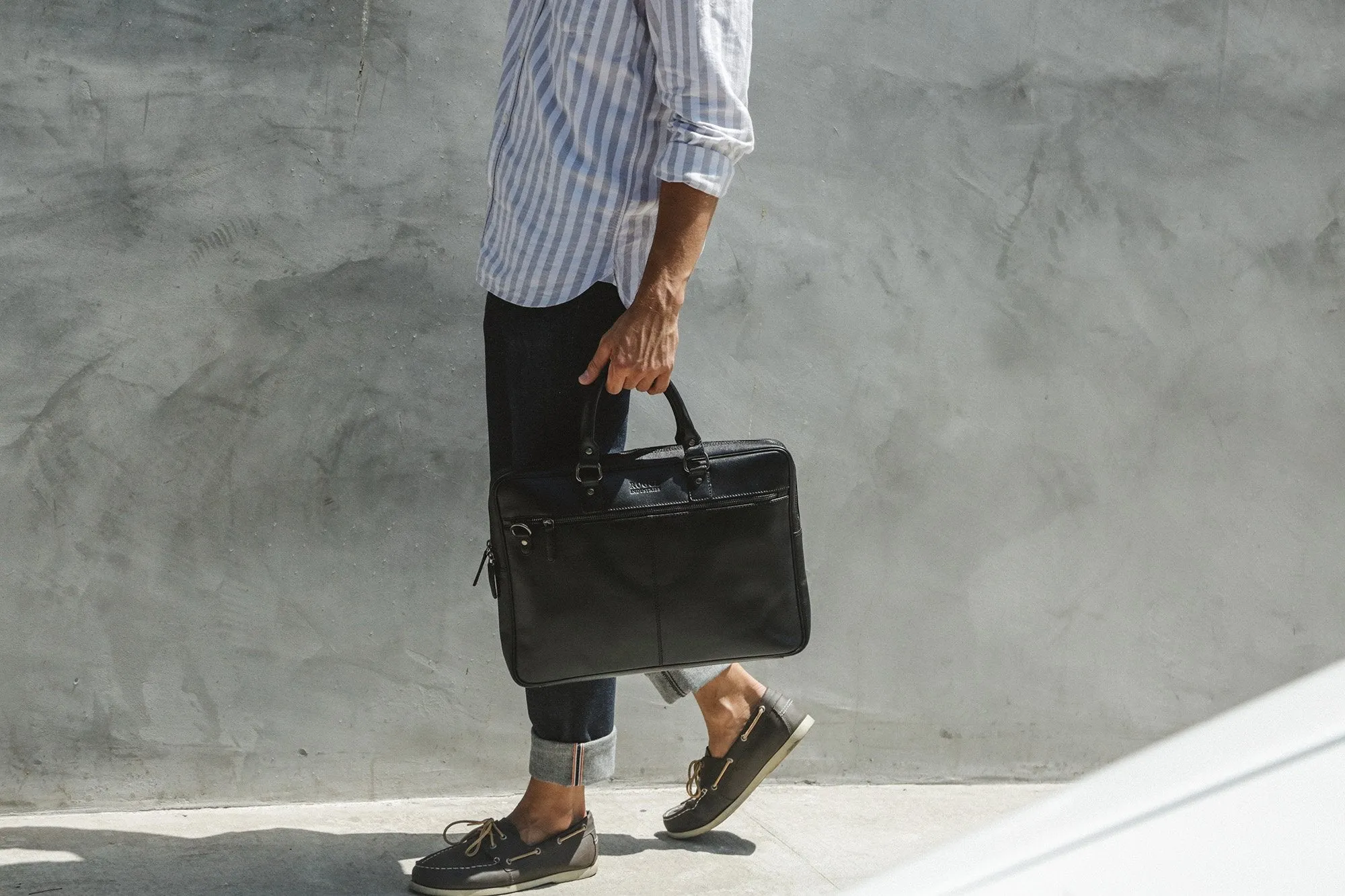 West End Slim Leather Briefcase
