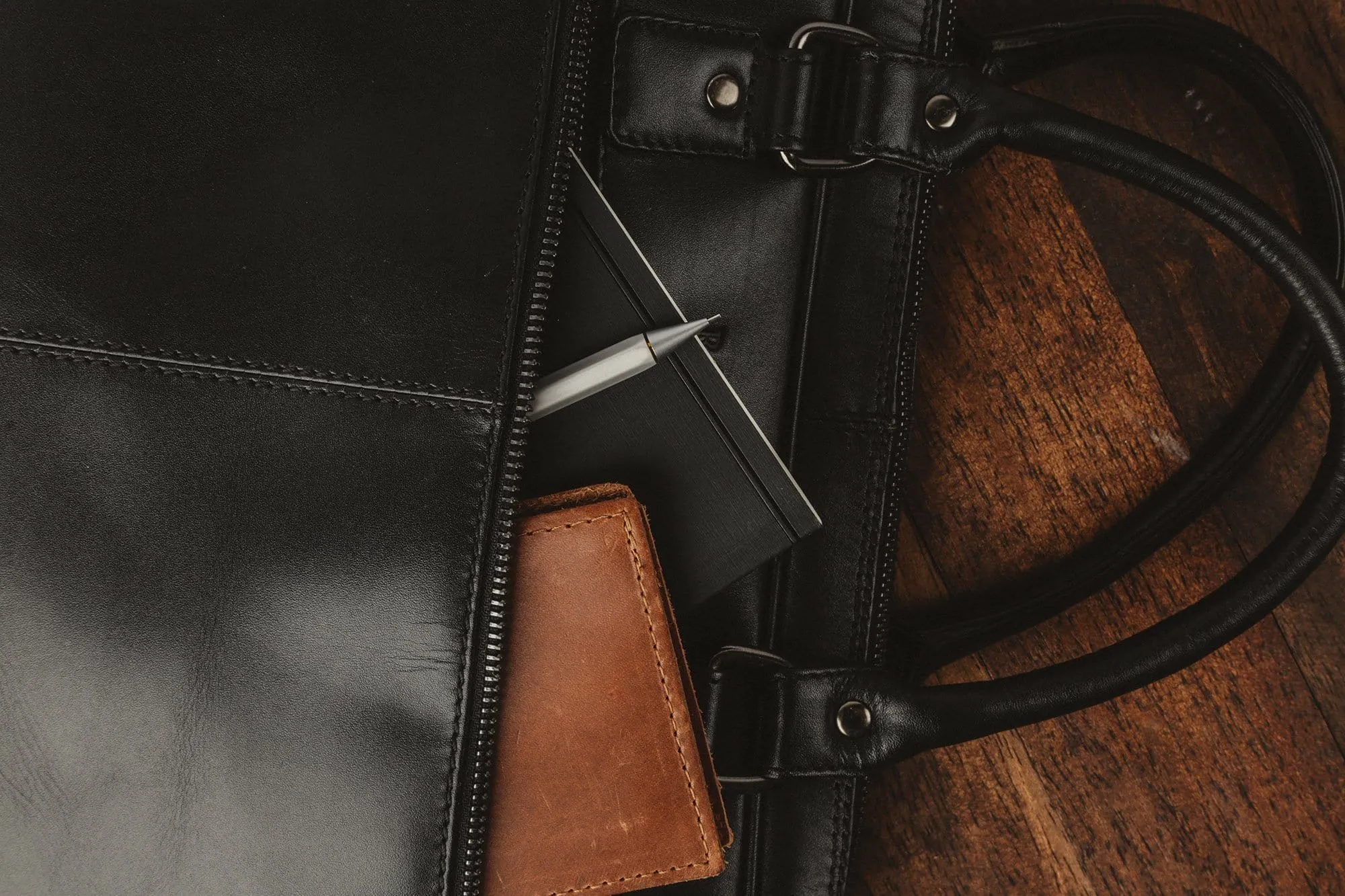 West End Slim Leather Briefcase