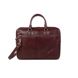 West End Slim Leather Briefcase