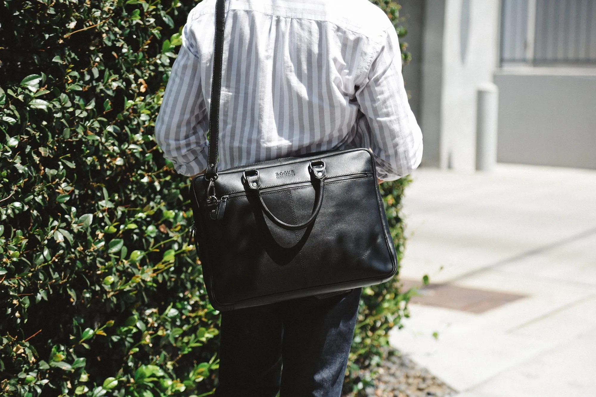 West End Slim Leather Briefcase