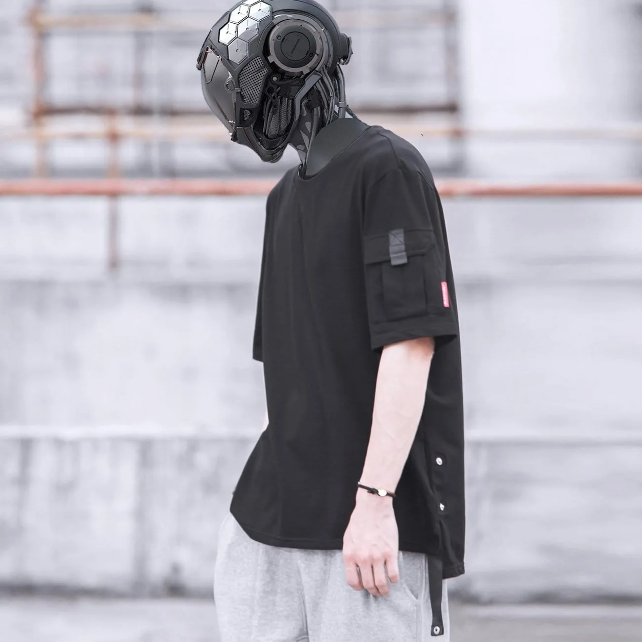 WLS Cyberpunk Functional Pocket Cotton Tee