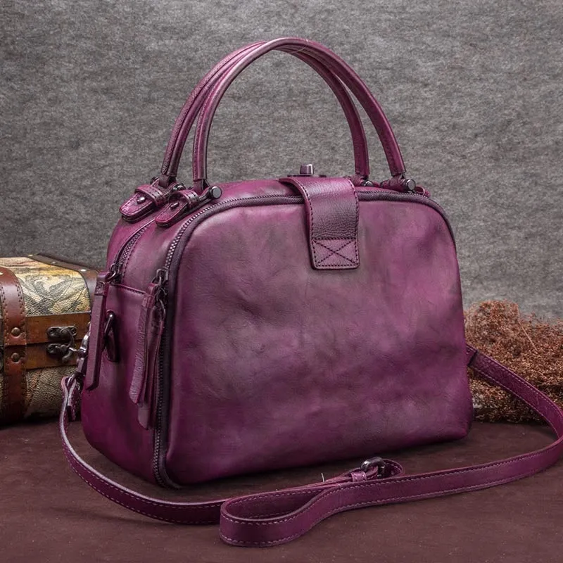 Womens Genuine Leather Handbags Leather Crossbody Bags Purse for Women