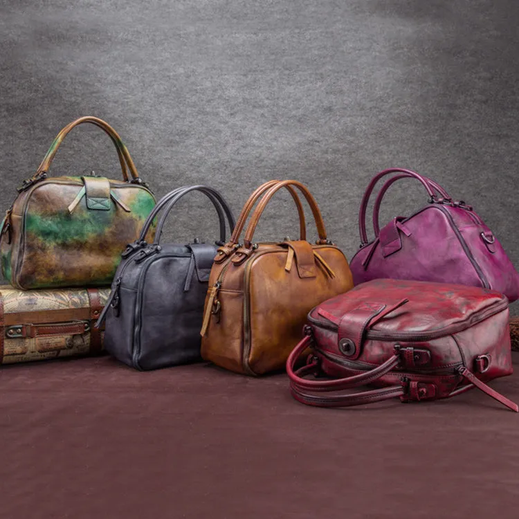 Womens Genuine Leather Handbags Leather Crossbody Bags Purse for Women