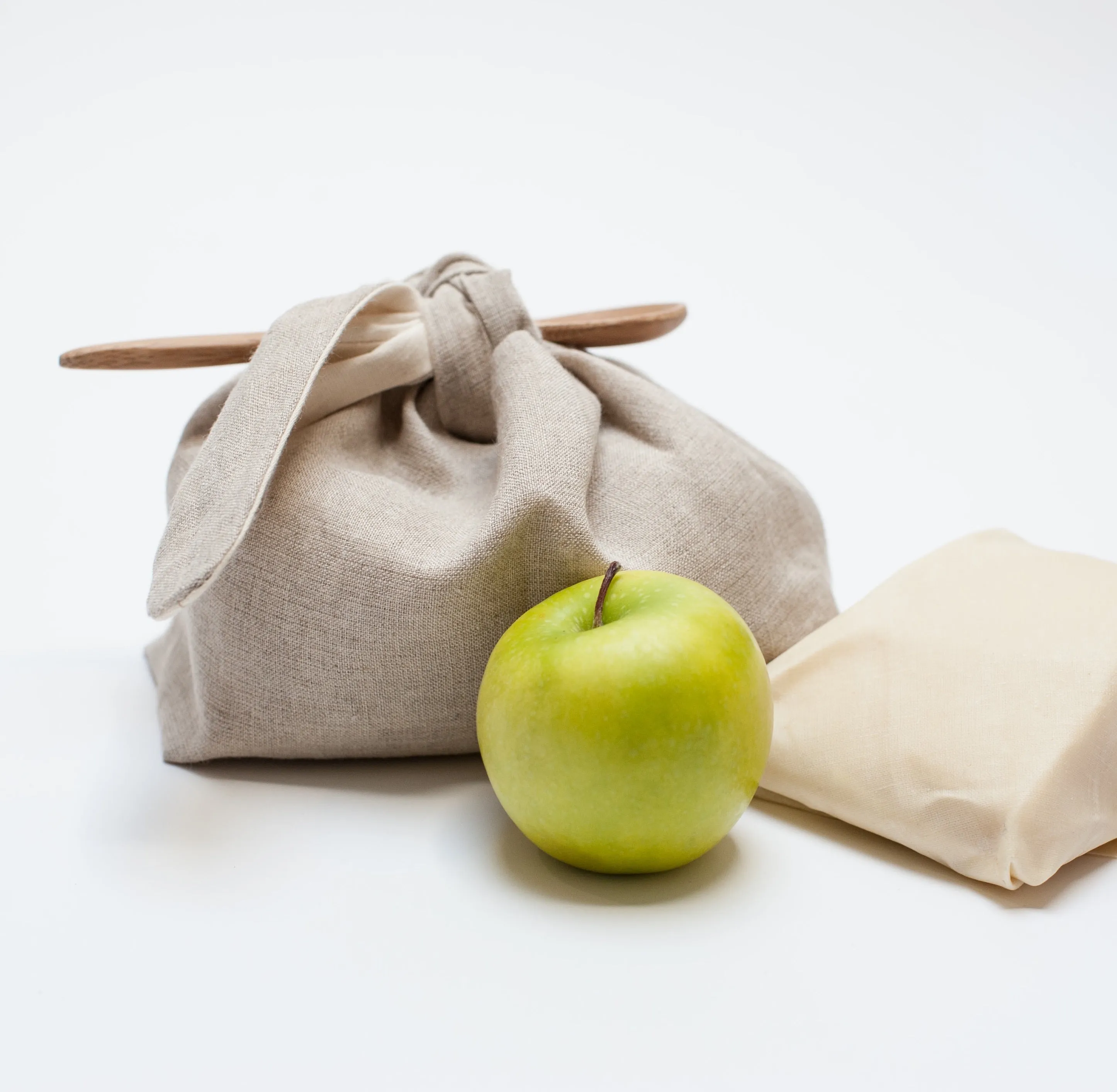 wrapping bag - oatmeal linen