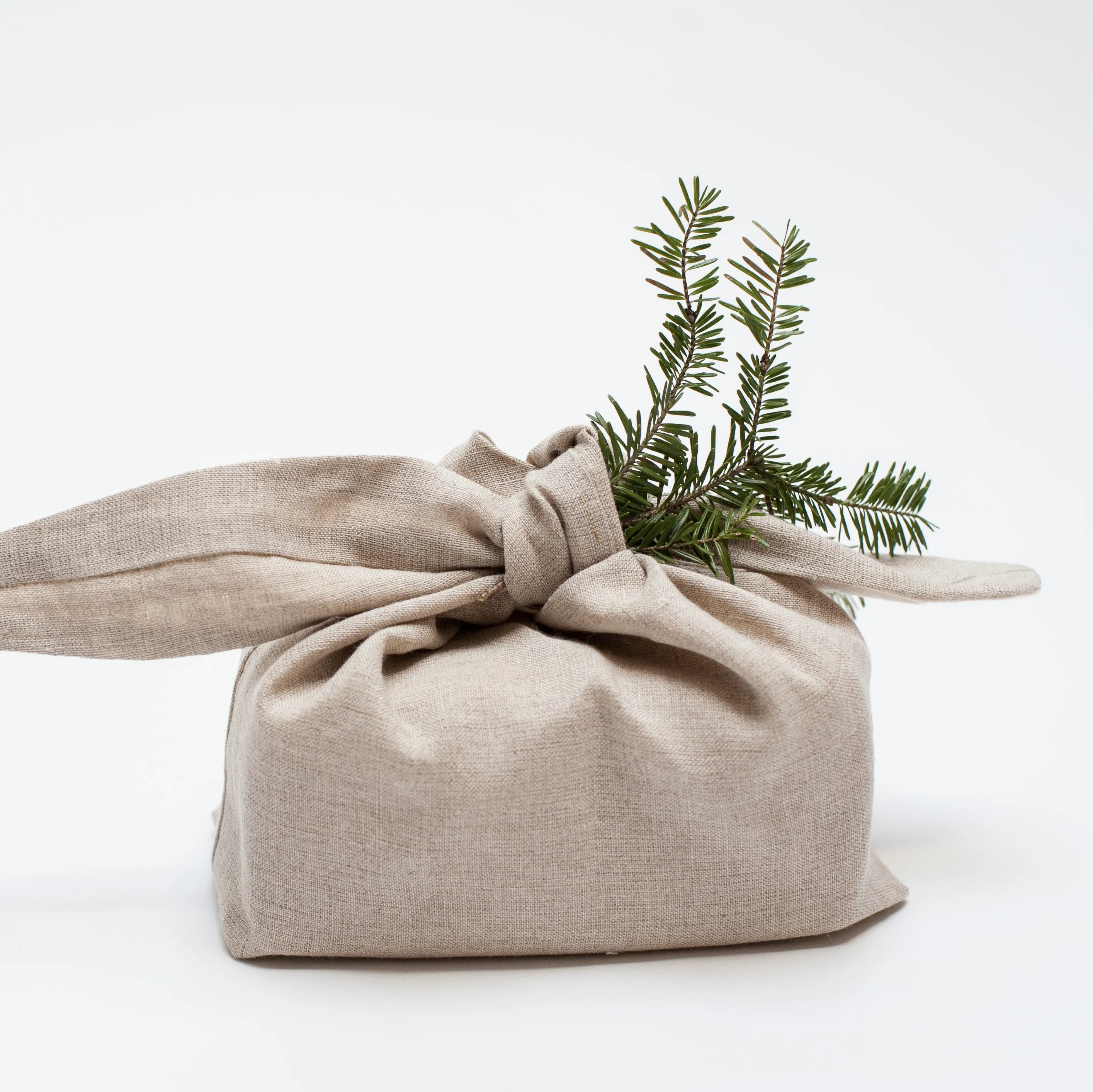 wrapping bag - oatmeal linen