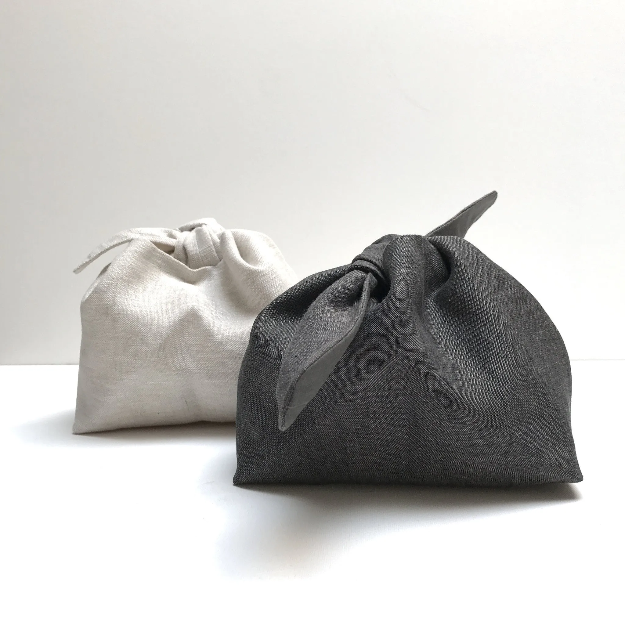 wrapping bag - oatmeal linen