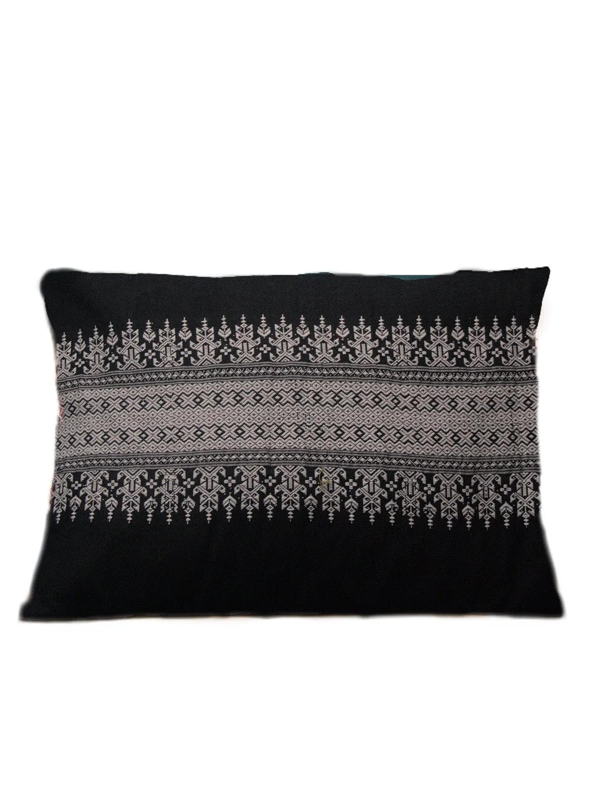 Zomi Handwoven Cotton Cushion Cover with Tribal Motif