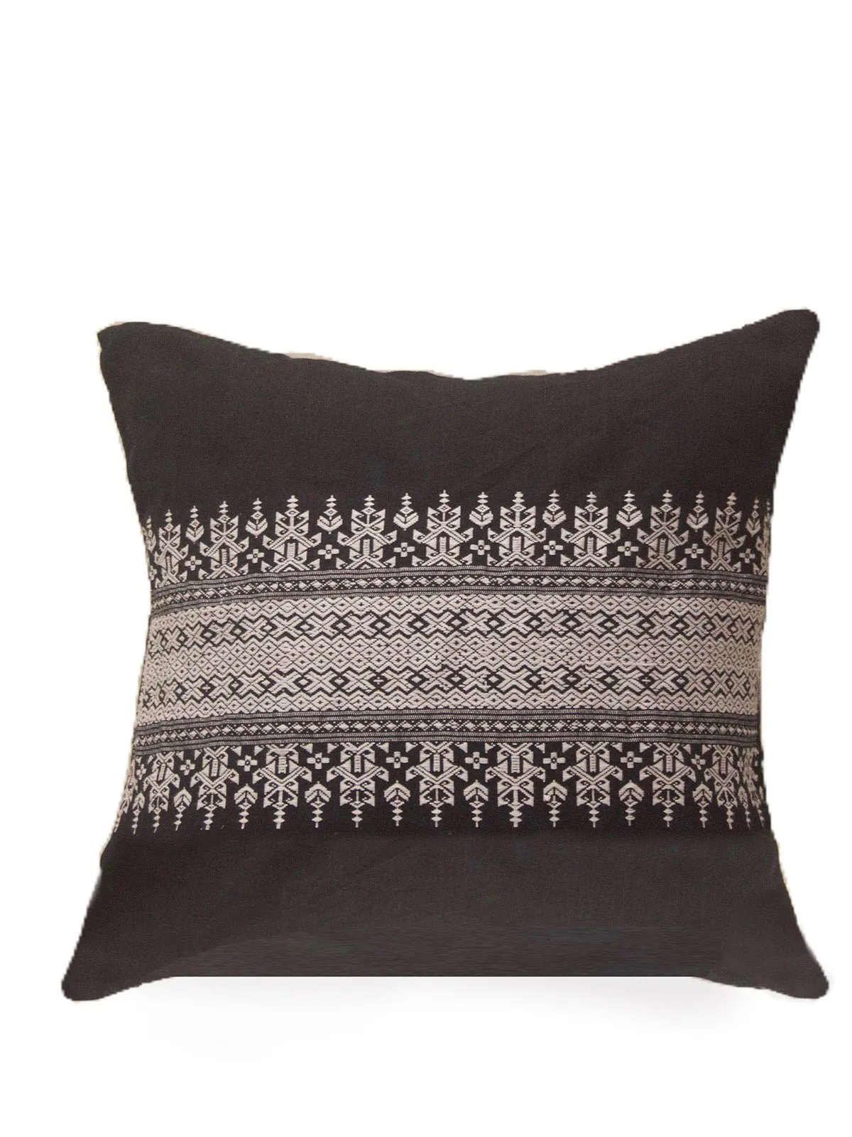 Zomi Handwoven Cotton Cushion Cover with Tribal Motif